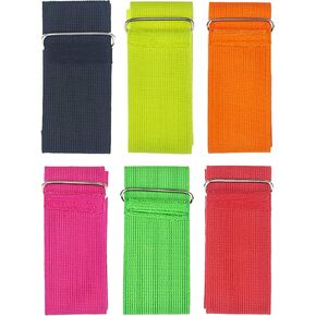 6/12/24 Pack 3 Legged Race Bands Colorful Firm Elastic Bands for Kids Adult Outdoor Fun