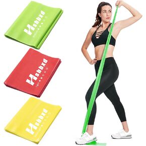Resistance Bands Set, Latex-Free Exercise Bands for Working Out, Professional Physical Therapy Bands, Elastic Bands for Stretching, Suitable for Rehab, Yoga, Pilates, Gym, Home Exercise