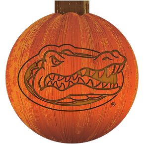 Fan Creations NCAA Florida Gators Unisex University of Florida 12 in. Halloween Pumpkin Sign, Team Color, 12 inch