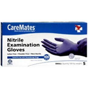Nitrile Medical Exam Gloves, Latex Free Rubber, Powder Free, Extra Strong, 4 Mil Thick, Certified for Home Infusion, First Aid, Food Safe, Cleaning Gloves, Small, 50-Count