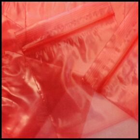 3030 Apple Mini Ziplock 100 Baggies Red Color Colored 100 Bags 3" X 3"