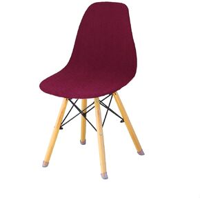 Dining Room Shell Side Chair Covers Reusable Eames Chair Slipcovers Eiffel Inspired DSW Elasti Chair Cover Lounge Armless Tulip Chair Protector Set of 2,Camel in Saudi Arabia