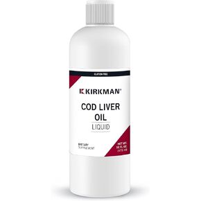 Kirkman Cod Liver Oil Liquid - Unflavored 16oz.