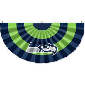 WinCraft Seattle Seahawks Bunting Pleated Fan Banners