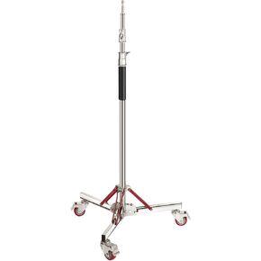NEEWER 10ft Heavy Duty Air Cushioned Light Stand with Casters, Adjustable Tripod Stand, Stainless Steel Photography Wheeled Stand for Studio Flash Softbox Monolight Reflector, SC305AW