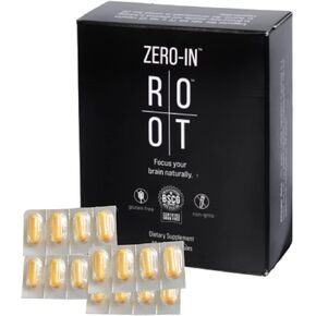 THEROOTBRANDS Root Wellness Zero-in by Dr. Rahm - Combination of Turmeric, Pine Bark Extract - 60 Capsules