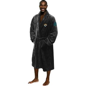 Northwest The Company OFFICIAL NFL Jacksonville Jaguars Men's L/XL Silk Touch Bath Robe With Number, 26" x 47"