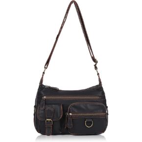 Angel Barcelo Cross body Shoulder Bag Women Soft PU Leather Purses and Handbags