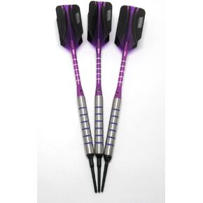 Puurfect Purple Soft Tip Darts for The Ladies - 18 Grams - 80% Tungsten with Upgrade Pack