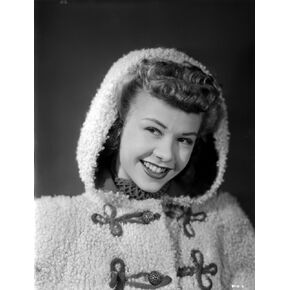 Vera Ellen on a Furry Coat Portrait Photo Print (8 x 10)