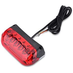 Drfeify 48V Electric Brake Bike Tail Light LED Light Rear Safety Warning Lamp Cycling Accessories