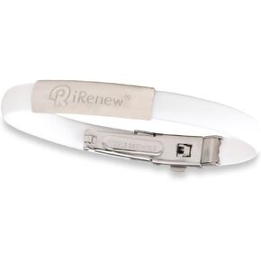 iRenew® Energized Well Being Health Fashion Bracelet (White, 1 Pack) May promote: Strength, Balance and Endurance.