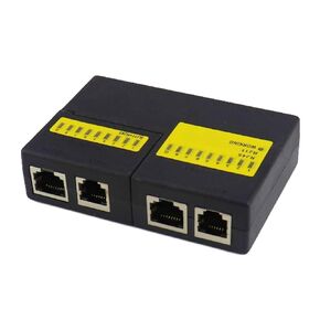 SHANFEILU Network Cable Tester RJ45 RJ11 RJ12 UTP Ethernet LAN Cable Telephone Line Multifunction Tester Networking Wire Tool Split Design,Black