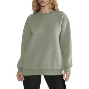VIUTIL Womens Oversized Sweatshirts Fleece Crew Neck Loose Pullover 2024 Fall Winter Trendy Clothes