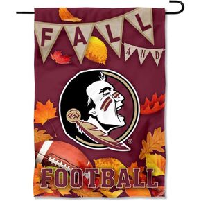 College Flags & Banners Co. Florida State Seminoles Fall Leaves Football Season Garden Yard Flag