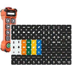 H Series Remote Button Stickers Sheet