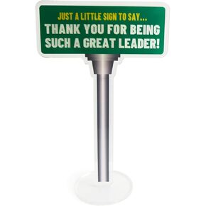 Funny Boss Gift for Women Men, Acrylic Office Desk Decoration Sign for Boss, Thank You Gifts for Boss Leader Mentor Employer, Road Signs Desk Decorations from Staff Employee