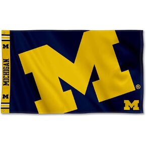 College Flags & Banners Co. Michigan Team University Wolverines Bold Logo Premium Flag
