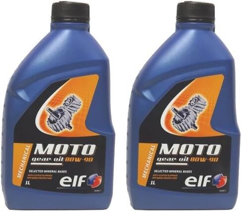 Elf (801680 4-Stroke 80W-90 Motorcycle/ATV Transmission Gear Oil - 1 Liter Bottle in Saudi Arabia