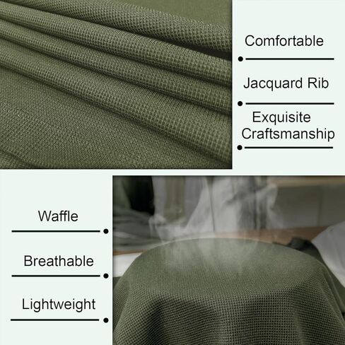 Muscle Cmdr Men's Lightweigt Waffle Henley Shirt Regular Fit Long&Short Sleeve Casual 3 Buton Placket Underwear in Saudi Arabia