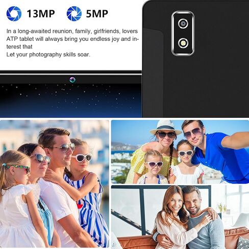 Newest 2024 Android 13 Tablet 10.1 Inch, Dual 4G Cellular Tablets with 64GB ROM+512GB Expandable, 3 In 1 Tablet with keyboard Mouse Pen-13MP Dual Camera,1080 FHD,Octa-Core,GPS/WIFI/Bluetooth(Silvery) in Saudi Arabia