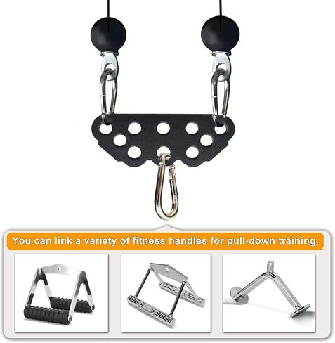 LAT Pull Down Bar Cable Machine Attachment for Home Gym Fitness, Multi-Grip Fitness Spreader Bar for Cable Machine Pulley System in Saudi Arabia