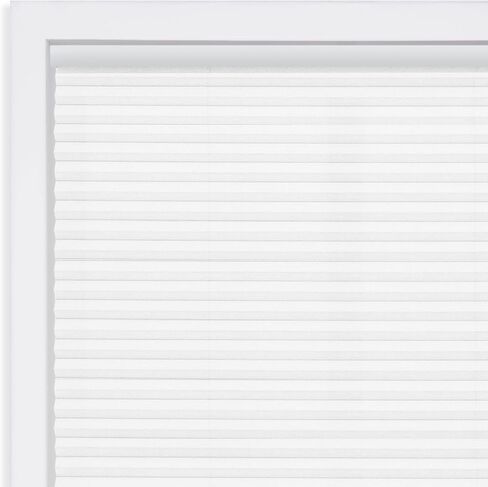 DEZ FURNISHINGS QCWT300720 Cordless Light Filtering Cellular Shade, 30" x 72", White in Saudi Arabia