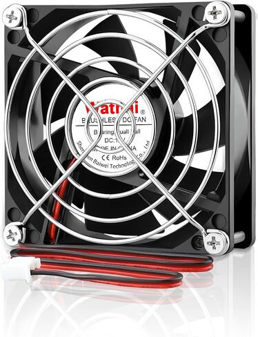 Wathai 80mm x 20mm 8020 12V DC Cooling Fan 2Pin High Preformance Brushless Fan 12 Volt in Saudi Arabia