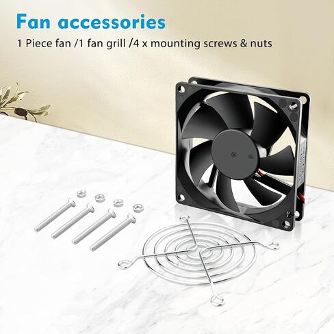 Wathai 80mm x 20mm 8020 12V DC Cooling Fan 2Pin High Preformance Brushless Fan 12 Volt in Saudi Arabia