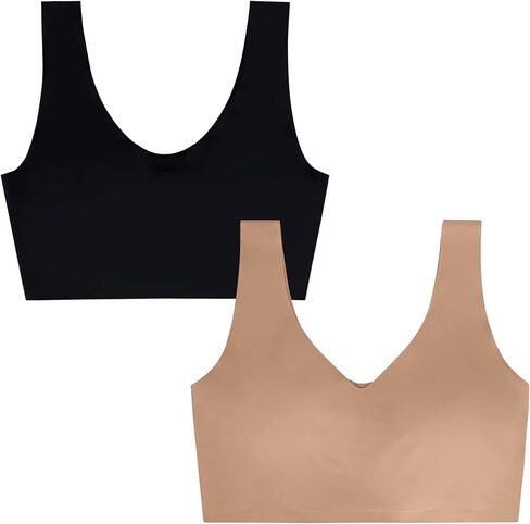 2 Pack - Wirefree Seamless Comfort Bra with Removable Pads - Sophie b in Saudi Arabia