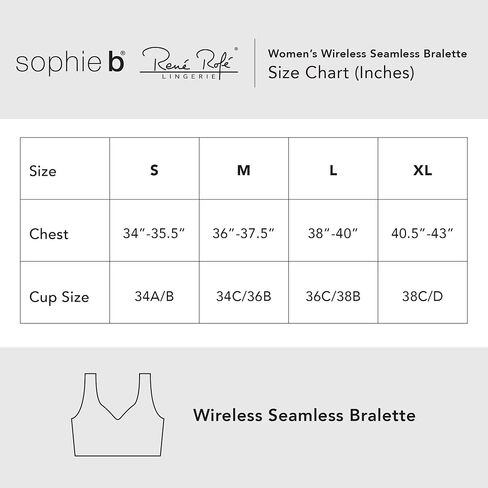 2 Pack - Wirefree Seamless Comfort Bra with Removable Pads - Sophie b in Saudi Arabia