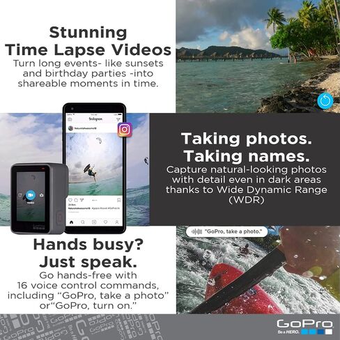 GoPro HERO7 Black - E-Commerce Packaging - Waterproof Digital Action Camera with Touch Screen 4K HD Video 12MP Photos Live Streaming Stabilization in Saudi Arabia