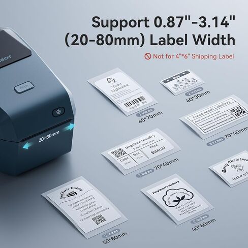 NIIMBOT B3S Label Maker Machine,3 Inch Thermal Label Printer,Portable Bluetooth Printer for Barcode Address Labeling Good Choice for Home Office and Small Business in Saudi Arabia