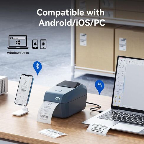 NIIMBOT B3S Label Maker Machine,3 Inch Thermal Label Printer,Portable Bluetooth Printer for Barcode Address Labeling Good Choice for Home Office and Small Business in Saudi Arabia