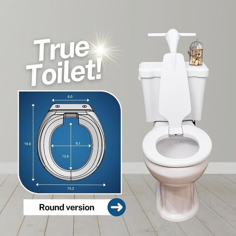 Toilet Seat with Urinal Attachment - Solution for Urine Splatter in our Bathroom - 100% Effective (Elongated) in Saudi Arabia
