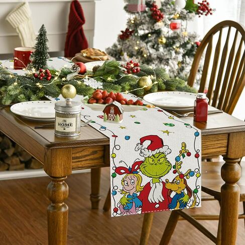 Christmas Table Runner Christmas Table Runner Christmas Tablecover New Year Winter Xmas Decor Christmas Decorations for Home Party Table in Saudi Arabia