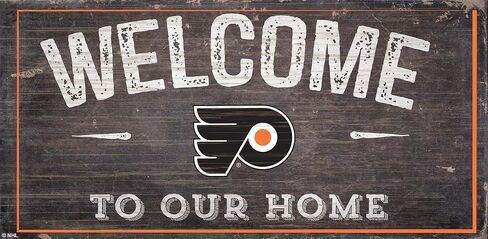 NHL Philadelphia Flyers للجنسين فيلادلفيا فلايرز مرحبًا بكم بالأسى، لون الفريق، 6 × 12 in Saudi Arabia