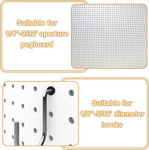 200 Pcs Pegboard Hook Locks Fit for 1/8"-5/32" Dia Hook, Peg Hook Stoppers for Stopping Pegboard Hooks from Falling Off in Saudi Arabia