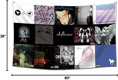نسيج علم موسيقى الروك، غطاء ألبوم الفرقة المعدنية نسيج الجدار شنقا فن البوب ​​كلية غرفة النوم راية أعلام 3x5 قدم ديكور المنزل المشجعين هدية (أوم) in Kuwait