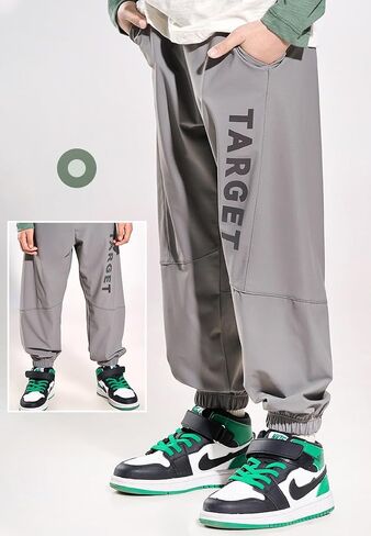 Little Boys Hiking Cargo Casual Long Pants UPF 50+ Kids Youth Quick Dry Outdoor Camping Letter Trousers in Saudi Arabia