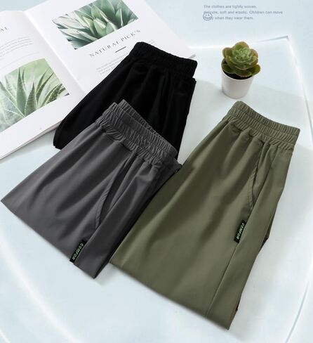 Little Boys Hiking Cargo Casual Long Pants UPF 50+ Kids Youth Quick Dry Outdoor Camping Letter Trousers in Saudi Arabia