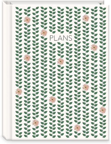Punch Studio Nature's Grace Butterflies, Undated Monthly Guided Spiral Planner, Gold Foil, 96 Color Pages, 3 Sticker Sheets (59258) in Saudi Arabia