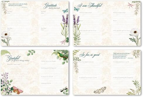 Punch Studio Nature's Grace Butterflies, Undated Monthly Guided Spiral Planner, Gold Foil, 96 Color Pages, 3 Sticker Sheets (59258) in Saudi Arabia