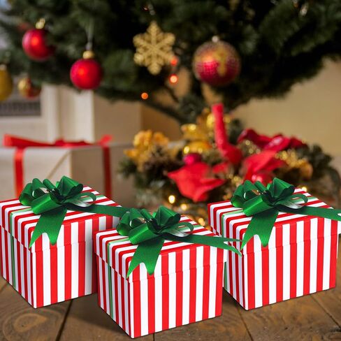Lyrow 4 Set Santa Sleigh Bell Gift Set Christmas Boxes, Tags, Tickets Believe Bell Ornament Christmas Sleigh Bell with Red Ribbon Red Velvet Bag Christmas Tree Home Decor Holiday Keepsake in Saudi Arabia