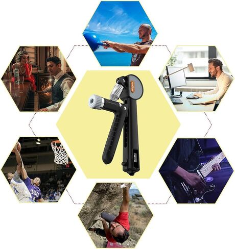 Hand Grip Strengthener Adjustable Resistance 5KG-60KG/11LBS-132LBS Forearm Exerciser Workout Multipurpose Grip with Stainless Steel Spring for Strong Wrists, Fingers, Forearm, Hands in Saudi Arabia
