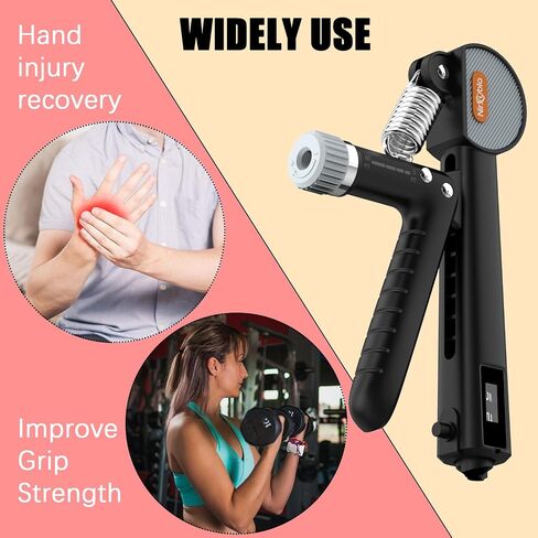 Hand Grip Strengthener Adjustable Resistance 5KG-60KG/11LBS-132LBS Forearm Exerciser Workout Multipurpose Grip with Stainless Steel Spring for Strong Wrists, Fingers, Forearm, Hands in Saudi Arabia