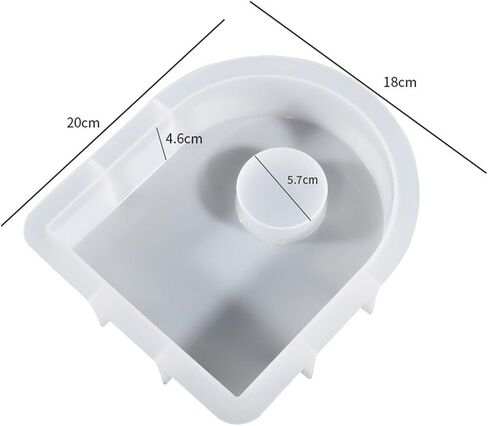 Allazone Clock Casting Molds, Hexagon Desk Clocks Silicone Molds for Resin with 2 Clock Movement Accessories for DIY Craft Home Decor in Saudi Arabia