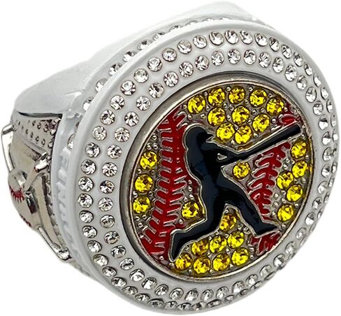 Discount Sports Rings, Softball Batter FINALIST RING — Player Award, assorted colors and gemstones in Saudi Arabia