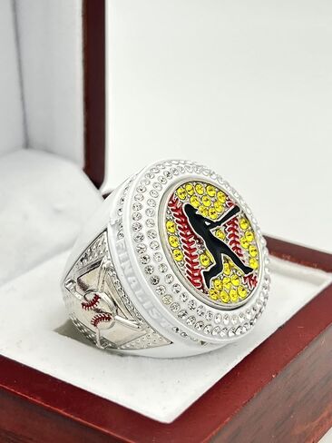 Discount Sports Rings, Softball Batter FINALIST RING — Player Award, assorted colors and gemstones in Saudi Arabia