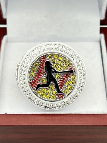 Discount Sports Rings, Softball Batter FINALIST RING — Player Award, assorted colors and gemstones in Saudi Arabia